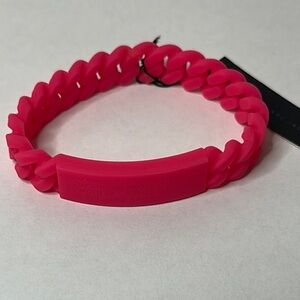 NWT Marc by Marc Jacobs Hot Pink Silicone Bracelet